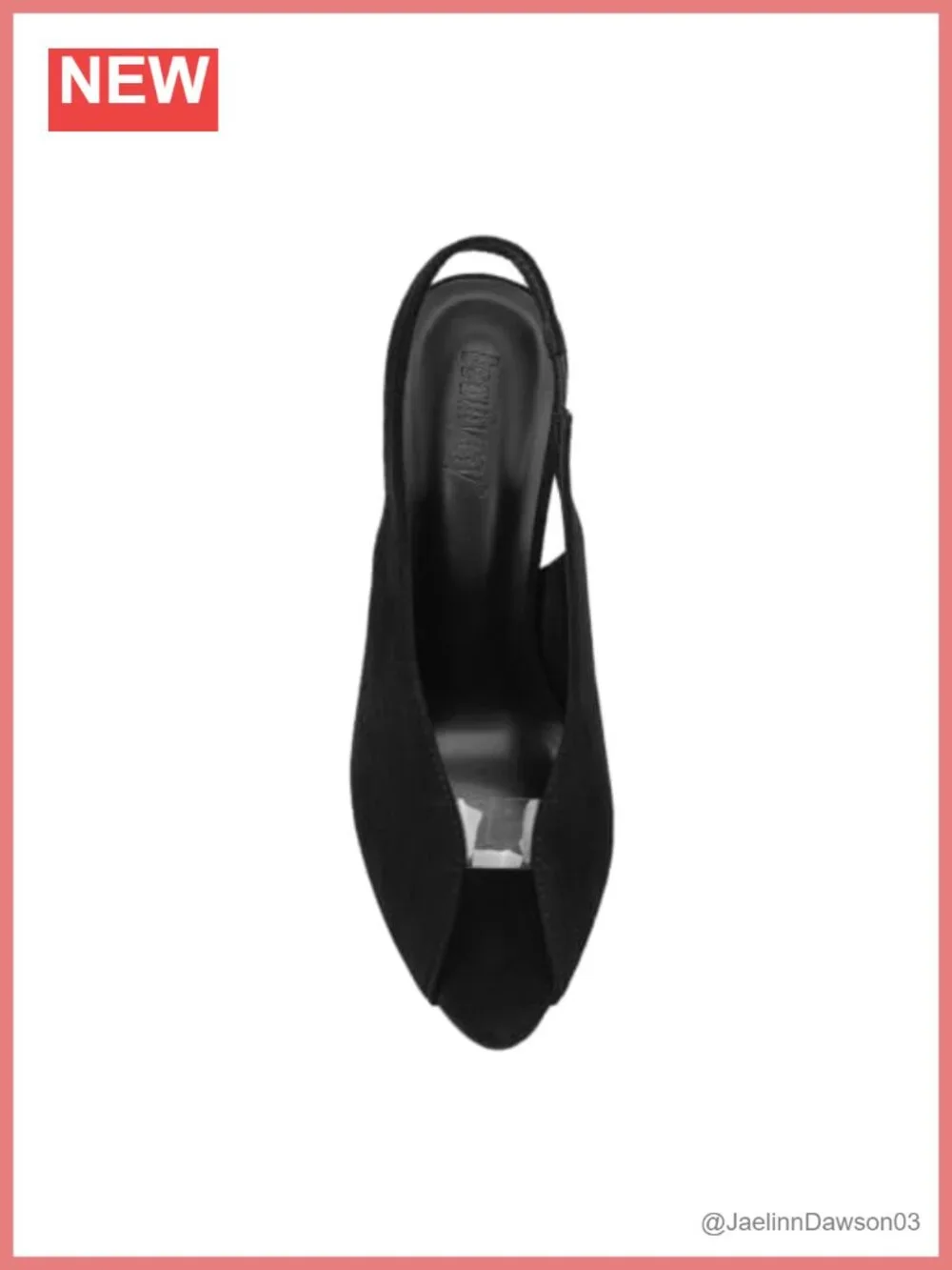 Women's Suede Stiletto Heels Slingback Peep Toe Pumps 4.13